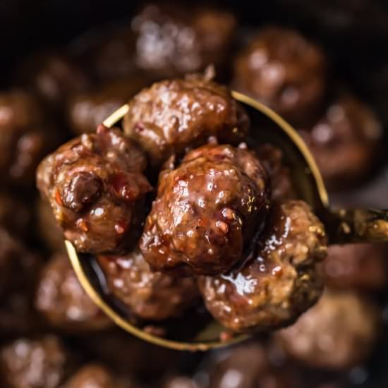 Grape Jelly Meatballs! - Recipe photo by the cookie rookie