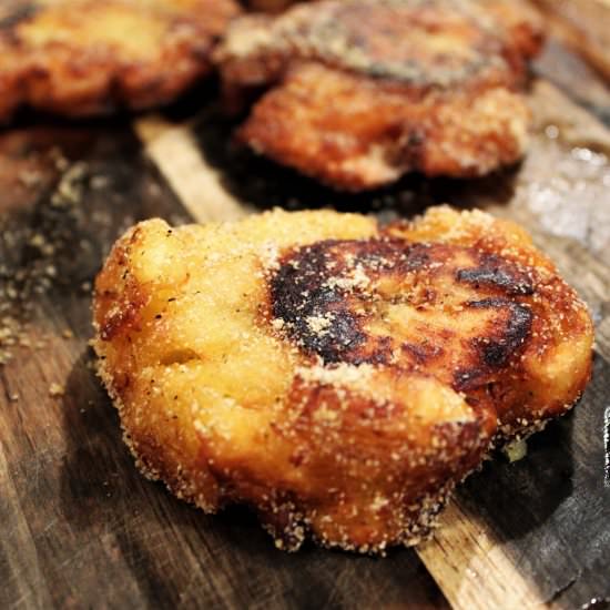 Twice Fried Plantains (Tostones) - Recipe photo by thetailgatefoodie
