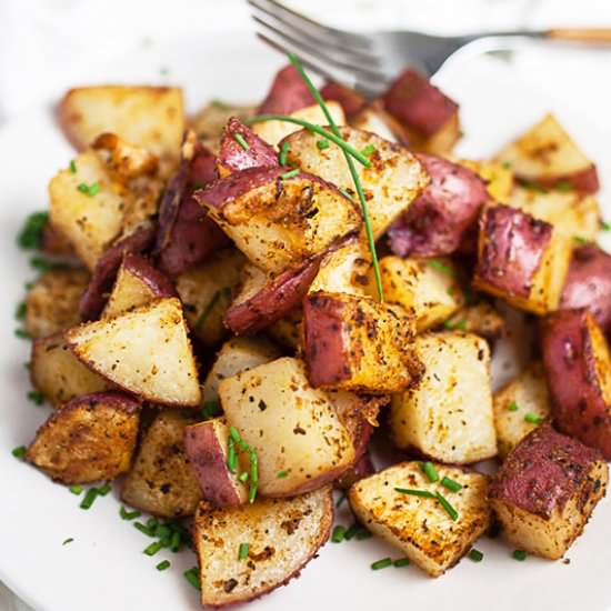 Herb Roasted Potatoes - Recipe photo by therusticfoodie