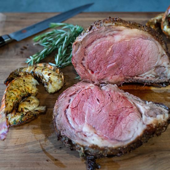 Horseradish Crusted Smoked Prime Rib - Recipe photo by melissa.cookston