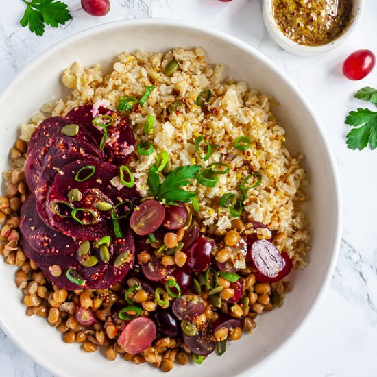 Crispy Cauliflower Rice - Recipe photo by foodaciously