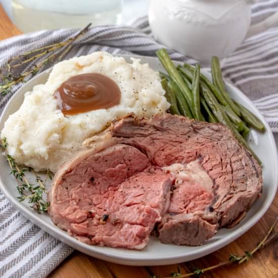 The Best Prime Rib Recipe - Recipe photo by familyfreshmeals