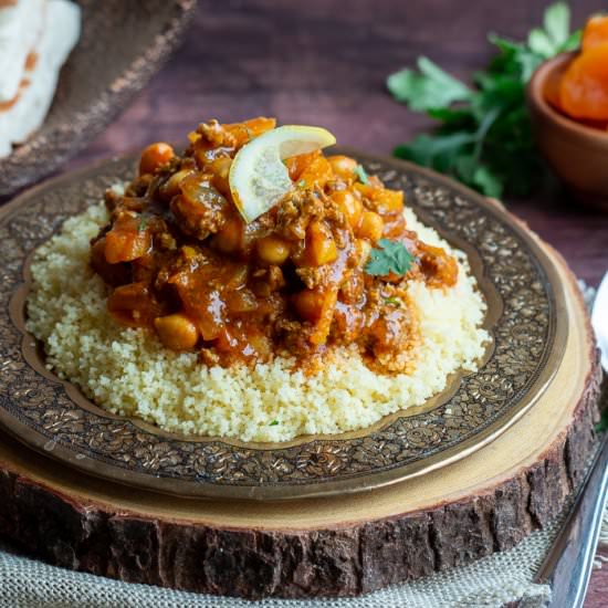 Easy Moroccan Ground Lamb Stew - Recipe photo by Healthy World Cuisine