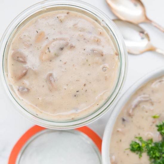 Gluten-Free Cream of Mushroom Soup - Recipe photo by 40aprons