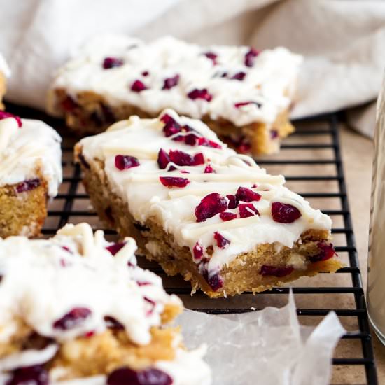 White Chocolate Cranberry Bars - Recipe photo by whoneedssalad
