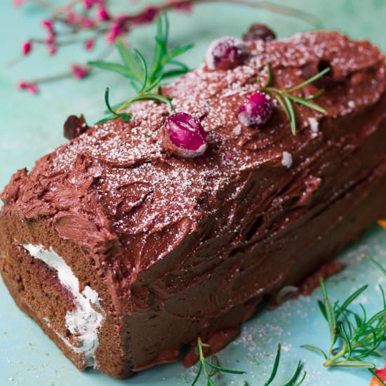 Christmas Yule Log - Recipe photo by Gday Souffle