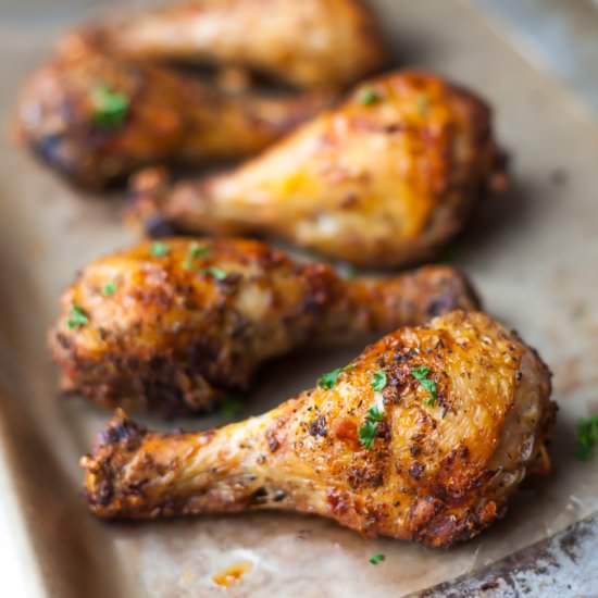 Air Fryer Chicken Drumsticks - Recipe photo by thymeandjoy