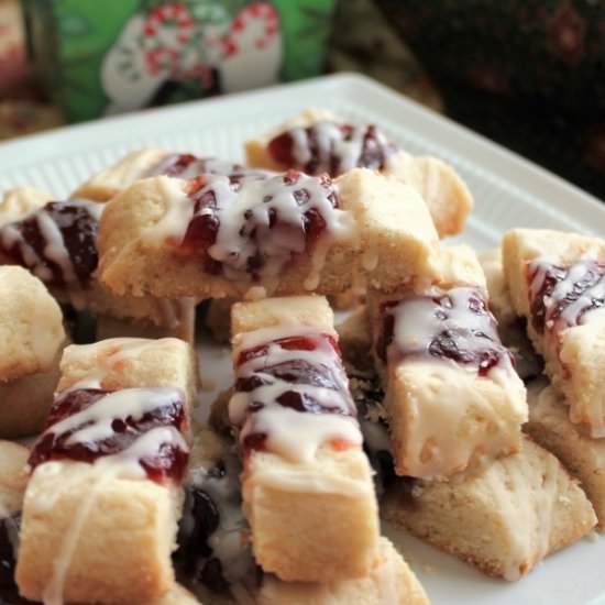 Cherry Ribbon Cookies - Recipe photo by MyRecipeReviews