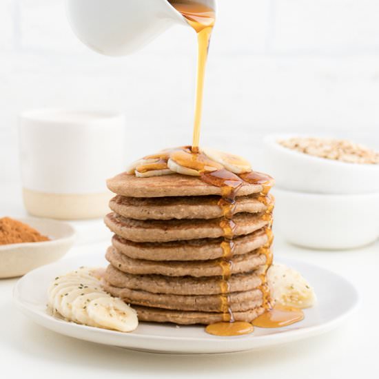 Banana Bread Pancakes (Vegan) - Recipe photo by purelykaylie