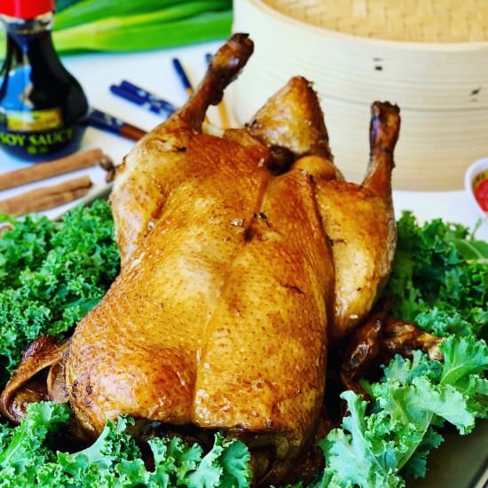 Roast Duck Braised in Master Stock - Recipe photo by PetersFoodAdventures