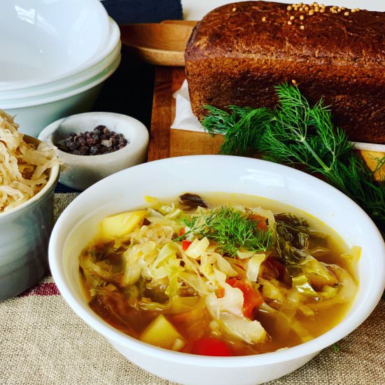 Instant Pot Russian Cabbage Soup - Recipe photo by PetersFoodAdventures