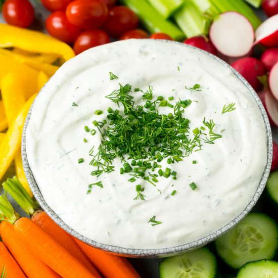 Herb Veggie Dip - Recipe photo by dinneratthezoo