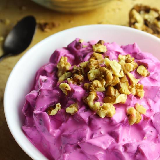 Easy Beet Salad with Greek Yogurt - Recipe photo by Sylia from 30 Days of Greek Food