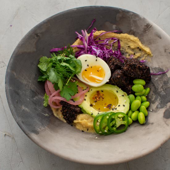 Black Pudding Nourishing Bowl - Recipe photo by AnotherFoodBlogger