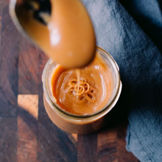Keto Salted Caramel Vanilla Sauce - Recipe photo by afullliving