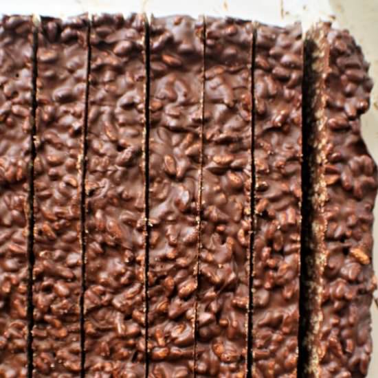 Gluten Free Chocolate Crunch Bars - Recipe photo by letthemeatgfcake