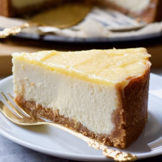 Baked Lemon Cheesecake - Recipe photo by joskitchenlarder