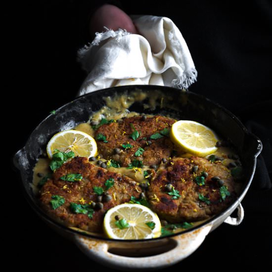 Vegan Lemon Garlic Chicken - Recipe photo by Liv Vegan Strong