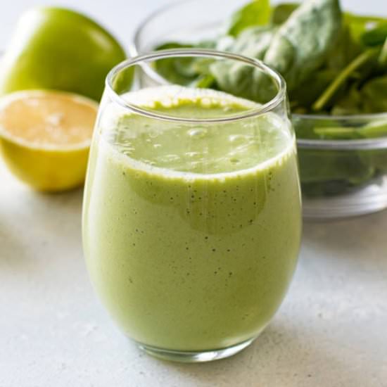 Green Apple Smoothie - Recipe photo by Girl Gone Gourmet