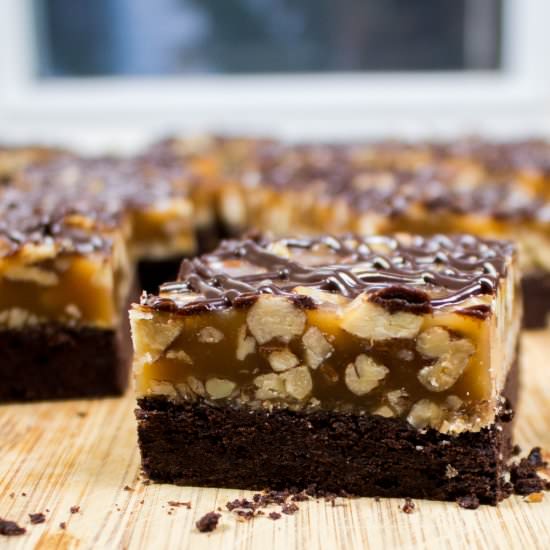 Pecan Turtle Bars - Recipe photo by Lightingthepilot