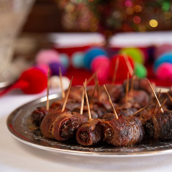 Boozy Bacon Wrapped Dates - Recipe photo by giftofhospitality