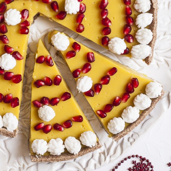 Vegan Custard Tart - Recipe photo by MyPurePlants