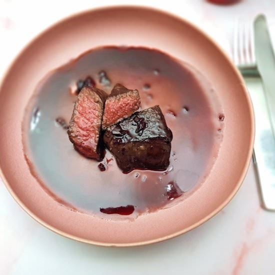 venison steaks - Recipe photo by Cuisine Fiend