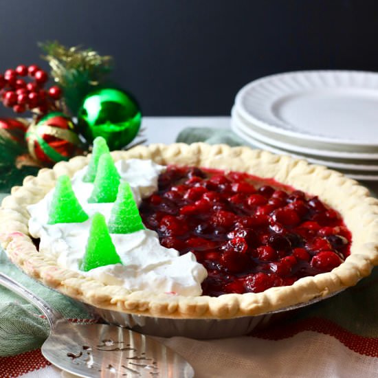 Christmas Cranberry Pie - Recipe photo by Grits and Pinecones