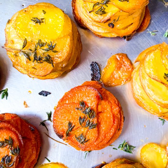 Scalloped Potato Muffins - Recipe photo by restorativecuisine