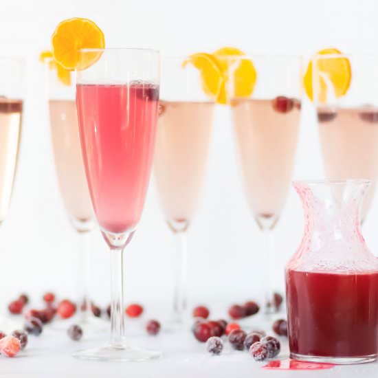 Cranberry Champagne Cocktail - Recipe photo by katethebaker