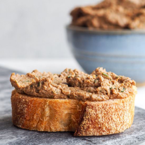 Mushroom Walnut Pate - Recipe photo by EatPlantily