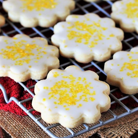 Lemon Glazed Butter Cookies - Recipe photo by thekitchenismyplayground