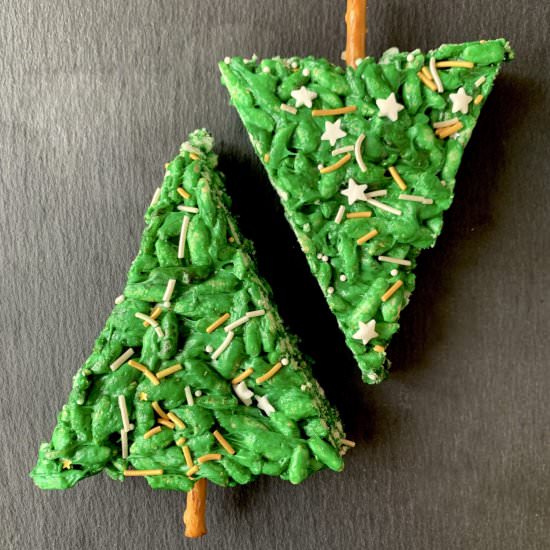 Christmas Tree Rice Cereal Treats - Recipe photo by Foodbyayaka