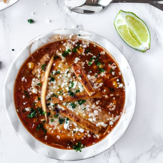 Chicken Tortilla Soup - Recipe photo by A Seasoned Greeting