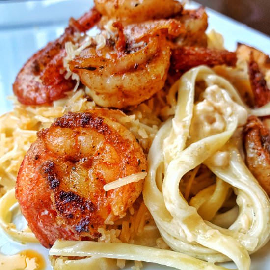 Shrimp Alfredo - Recipe photo by smileyjblog