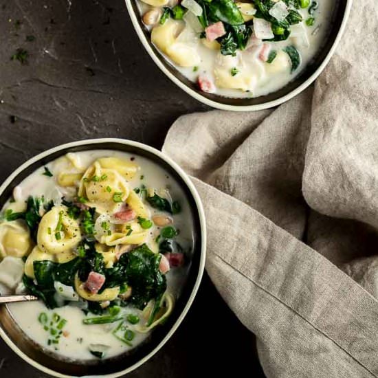 Creamy Tortellini Soup - Recipe photo by Went Here 8 This