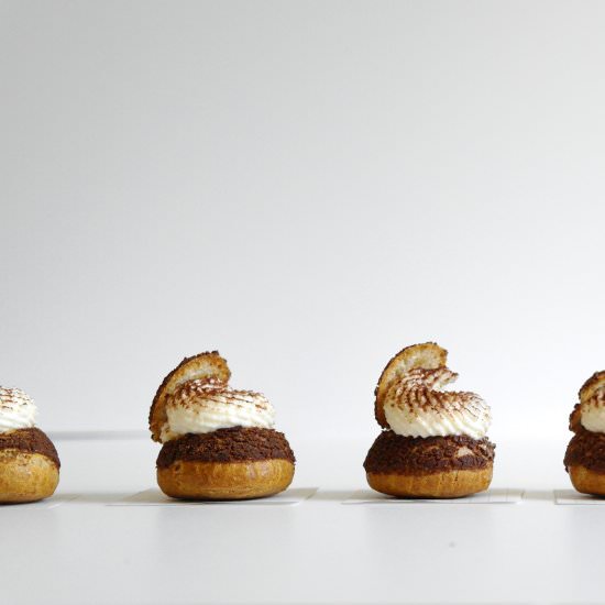 tiramisu cream puffs - Recipe photo by tentimestea