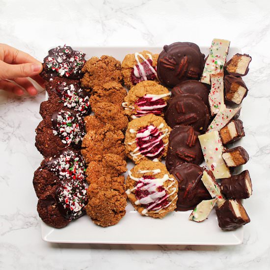 Vegan Christmas Cookie Tray - Recipe photo by Plentyfullvegan