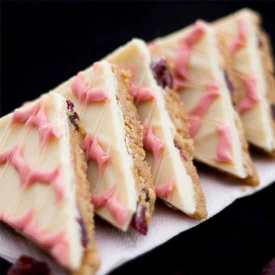 Cranberry White Chocolate Tiffin - Recipe photo by KitchenMason