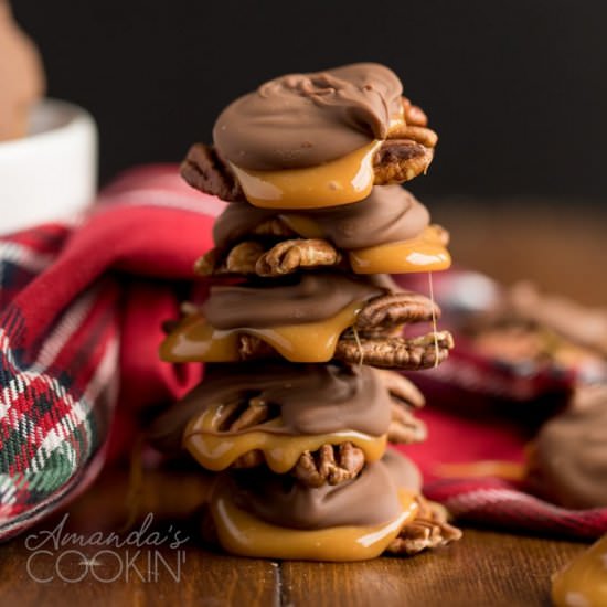 Chocolate Turtles - Recipe photo by amandascookin