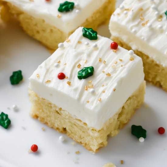 Easy Sugar Cookie Bars - Recipe photo by stressbaking