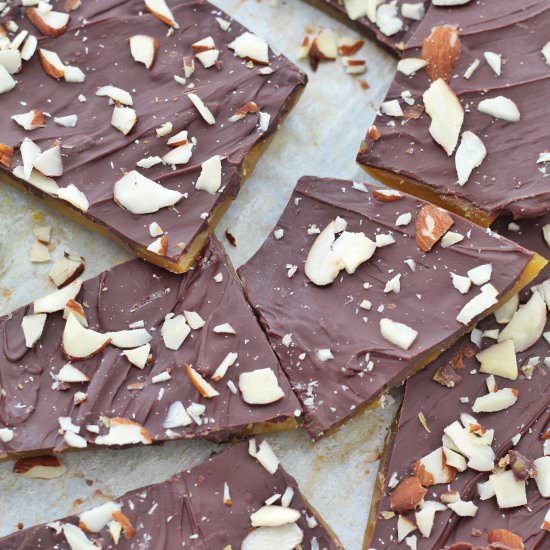 Easy Homemade Toffee - Recipe photo by Ereese
