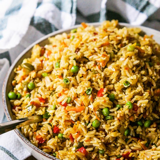 Ginger & Vegetable Fried Rice - Recipe photo by Candy Jar Chronicles
