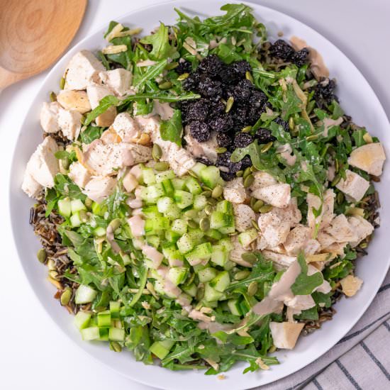 Wild Rice & Arugula Salad - Recipe photo by offscriptrecipes