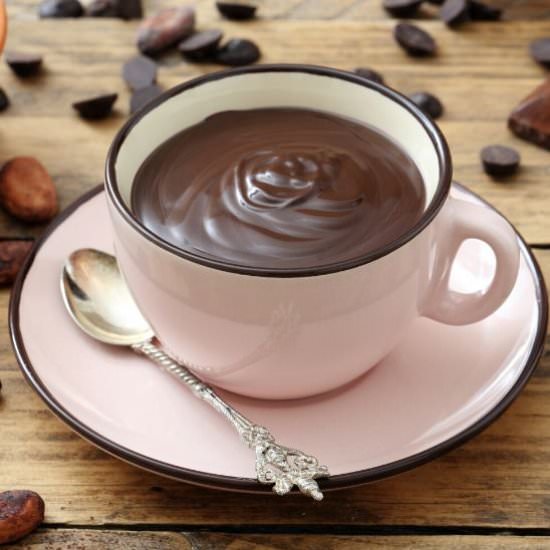 Italian creamy hot chocolate - Recipe photo by The Pasta Artist