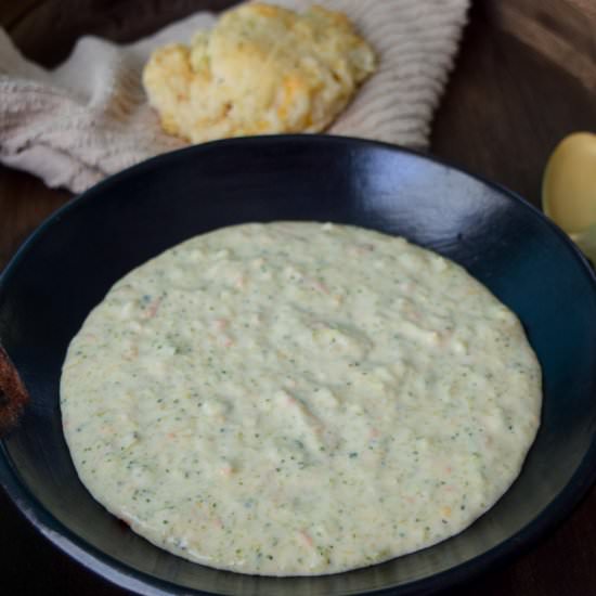The BEST Broccoli Cheddar Soup - Recipe photo by Cuts and Crumbles