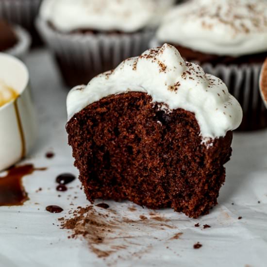 Chocolate Gingerbread Cupcakes - Recipe photo by parsleyandicing