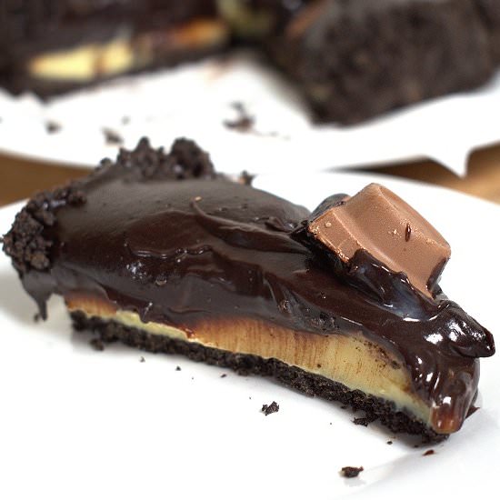 Chocolate Caramel Tart - Recipe photo by lightscamerabake