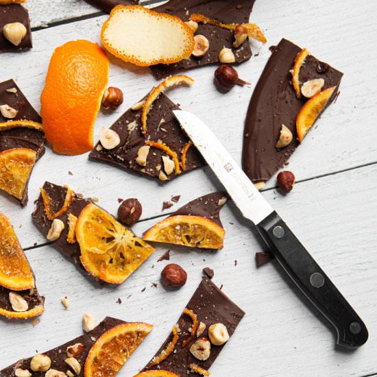 Dark Chocolate Bark - Recipe photo by pageandplate