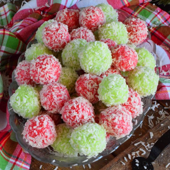 Mom’s Christmas Jello Balls - Recipe photo by byronethomas